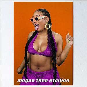 Megan Thee Stallion Poster Tshirt Design Poster