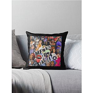 Megan Thee Stallion By HSH Throw Pillow