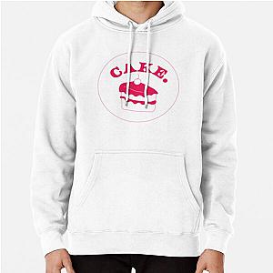 Aesthetic Pink and White Cake Design   Pullover Hoodie RB1704