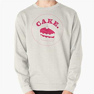 Aesthetic Pink and White Cake Design   Pullover Sweatshirt RB1704