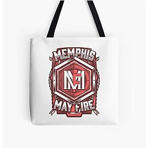 Memphis May Fire Shield All Over Print Tote Bag