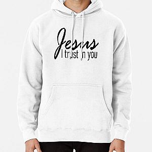 Jesus, I Trust in You (black): Catholic Christian  Pullover Hoodie RB0811