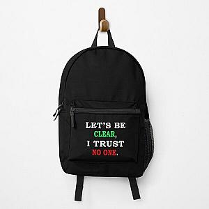 Let_s be clear, I trust no one    Backpack RB0811