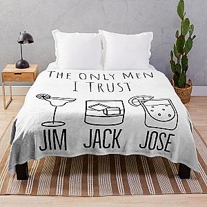 They Only Men I Trust | Funny Drinking Throw Blanket RB0811