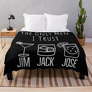 They Only Men I Trust | Funny Drinking Throw Blanket RB0811