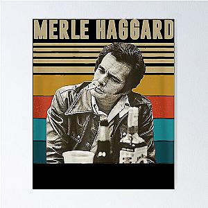 Vintage Merle Haggard Music Retro Essential  Poster