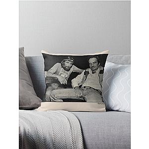 Johnny Paycheck & Merle Haggard Throw Pillow