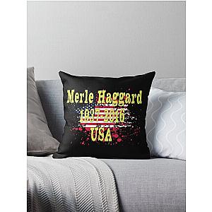 Merle Haggard 1937 - 2016  Music D21 Throw Pillow