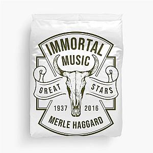 Merle Haggard 1937 - 2016 Music D2 Duvet Cover