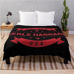 Merle Haggard USA 1937 2016 Music D80 Throw Blanket