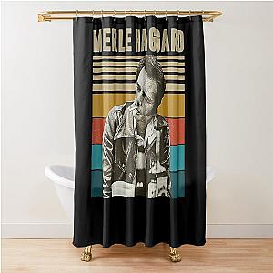 Vintage Merle Haggard Music Retro Essential  Shower Curtain