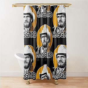 Retro Merle Haggard Gold Design  Shower Curtain