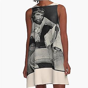 Johnny Paycheck & Merle Haggard A-Line Dress