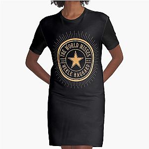 Merle Haggard 1937 2016 Music D30 Graphic T-Shirt Dress