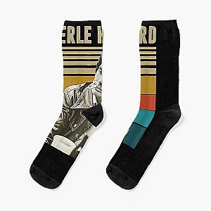 Vintage Merle Haggard Music Retro Essential  Socks