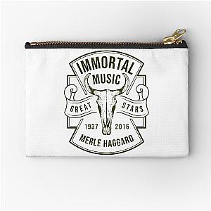 Merle Haggard 1937 - 2016 Music D2 Zipper Pouch