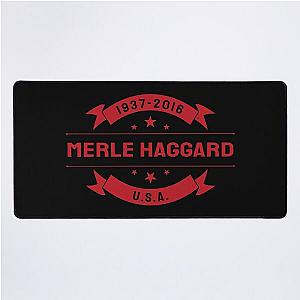 Merle Haggard USA 1937 2016 Music D80 Desk Mat