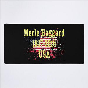 Merle Haggard 1937 - 2016  Music D21 Desk Mat