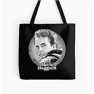 Merle Haggard All Over Print Tote Bag