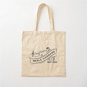 Merle Haggard 1937 - 2016 Music D18 Cotton Tote Bag