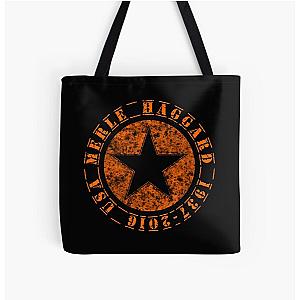 Merle Haggard 1937 - 2016 USA Music D14 All Over Print Tote Bag