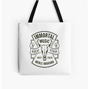 Merle Haggard 1937 - 2016 Music D2 All Over Print Tote Bag