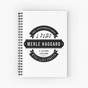 Merle Haggard Music D17 Spiral Notebook