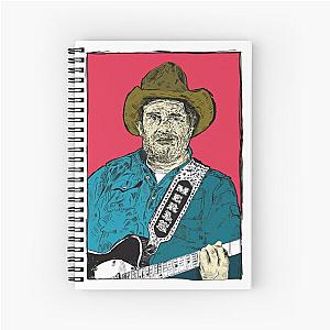 Merle Haggard hand drawn t-shirt Spiral Notebook