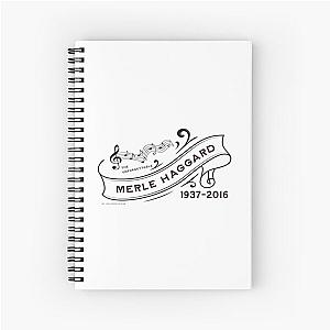 Merle Haggard 1937 - 2016 Music D18 Spiral Notebook