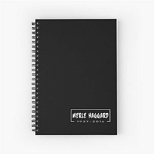 Merle Haggard 1937 2016 Music D72 Spiral Notebook