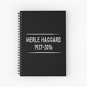 Merle Haggard 1937 2016 Music D35 Spiral Notebook