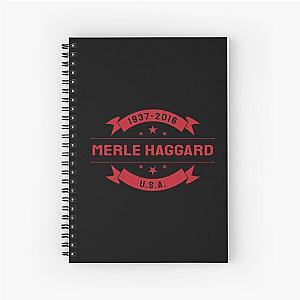 Merle Haggard USA 1937 2016 Music D80 Spiral Notebook