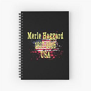 Merle Haggard 1937 - 2016  Music D21 Spiral Notebook