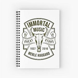 Merle Haggard 1937 - 2016 Music D2 Spiral Notebook