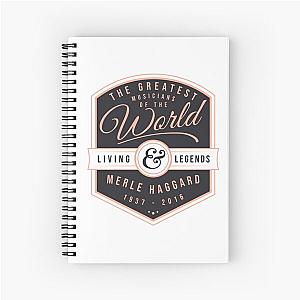 Merle Haggard 1937 - 2016 Music D4 Spiral Notebook