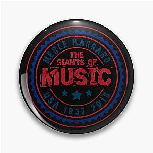 Merle Haggard USA 1937 2016 Music D87 Pin