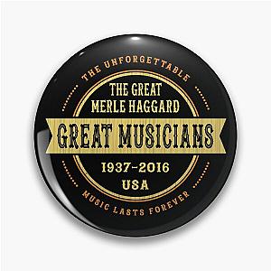 Merle Haggard USA 1937 2016 Music D89 Pin