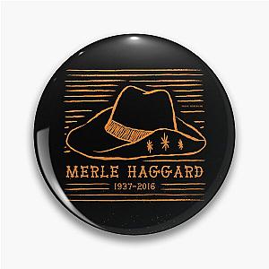 Merle Haggard 1937 - 2016 Country music D44 Pin