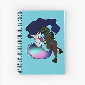 Mermaid and Diver Spiral Notebook