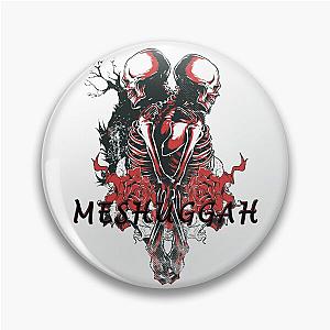 Meshuggah Lovers Skull Djent Band Metal Pin