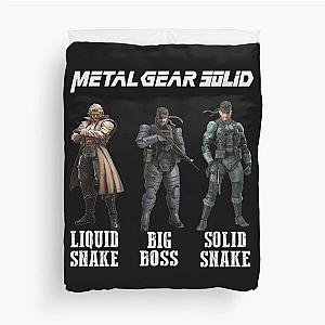 Metal Gear Solid - Liquid Snake - Big Boss - Solid Snake Duvet Cover