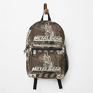 PS1 Metal Gear Solid Black and White  Backpack  Backpack