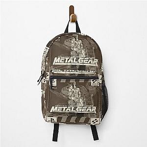 PS1 Metal Gear Solid Black and White  Backpack  Backpack