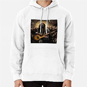 Zombie Jesus Playing Metallica Guitar Pullover Hoodie RB1608