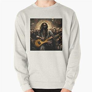 Zombie Jesus Playing Metallica Guitar Pullover Sweatshirt RB1608