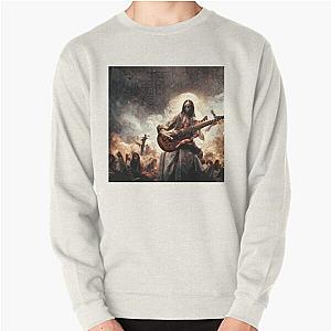 Zombie Jesus Titan Playing Metallica Guitar Pullover Sweatshirt RB1608