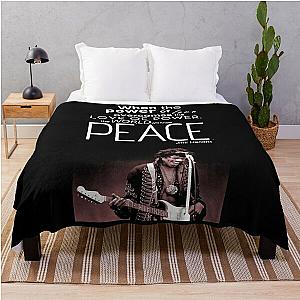 quotes band rock a band metallic Throw Blanket RB1608