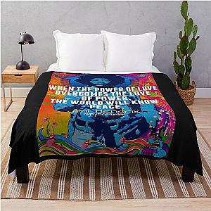 quotes band rock a band metallic Throw Blanket RB1608