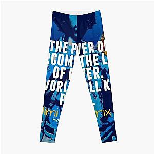 quotes band rock a band metallic Leggings RB1608