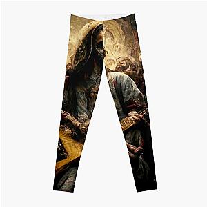 Zombie Jesus Playing Metallica Guitar Leggings RB1608